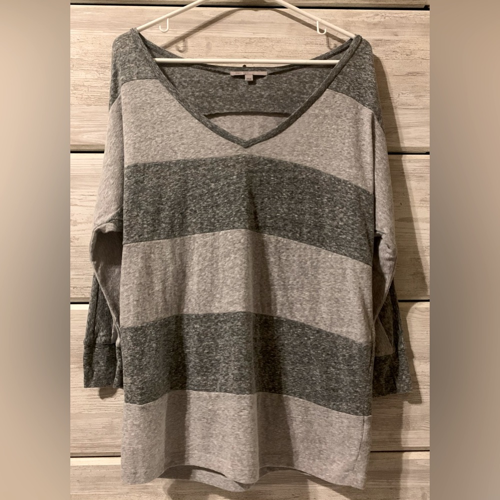 GAP 3/4 Length Striped Top